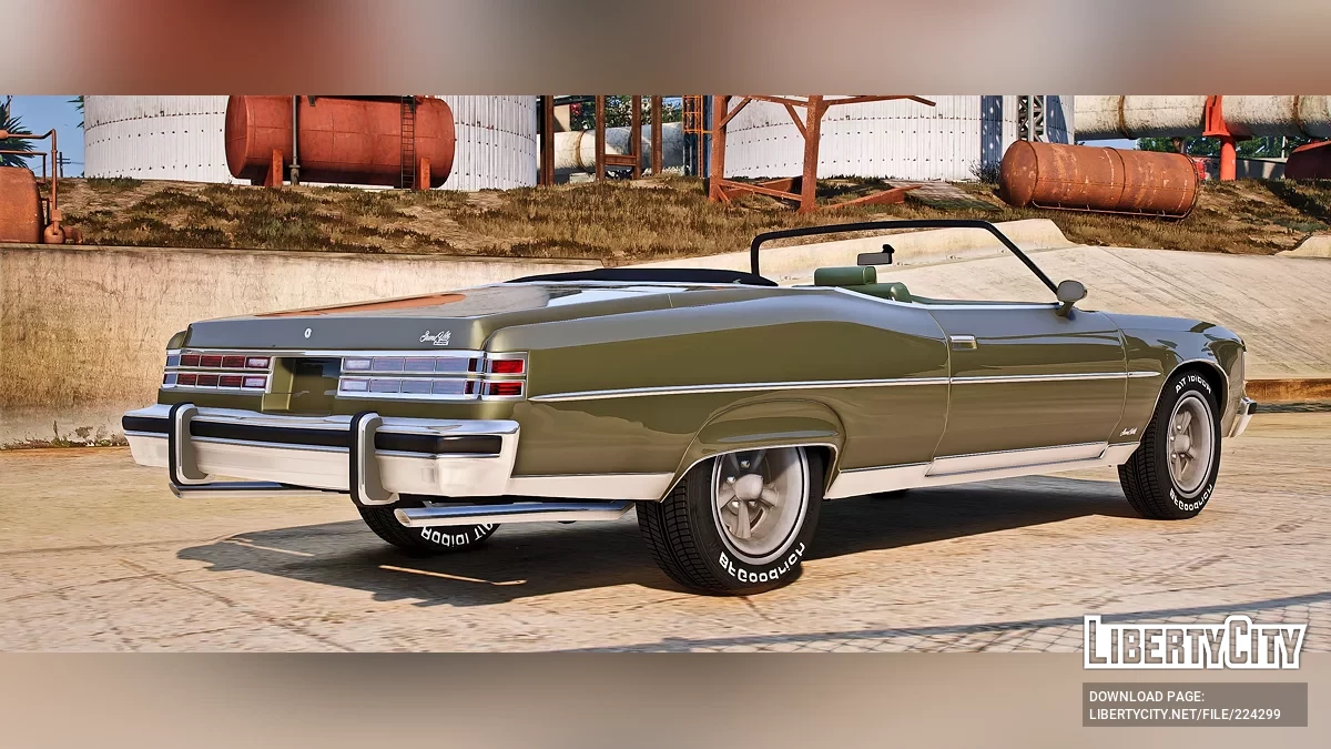 Pontiac Grand Ville Vert Stock 1975 / GTA 5