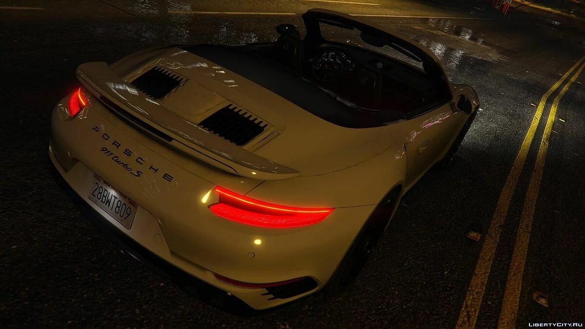 2016 保时捷 911 Turbo S 敞篷车 (991.2) [附加 | 雨刷] 1.1 / GTA 5