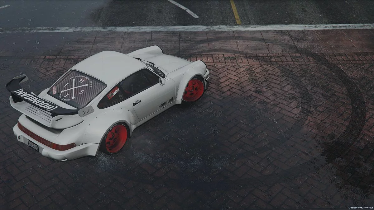 Porsche 911(964) Turbo Hoonigan&Rauh-Welt 1991 [Add-On] [Template/Liveries] [Dirt Mapping] Version Finale / GTA 5