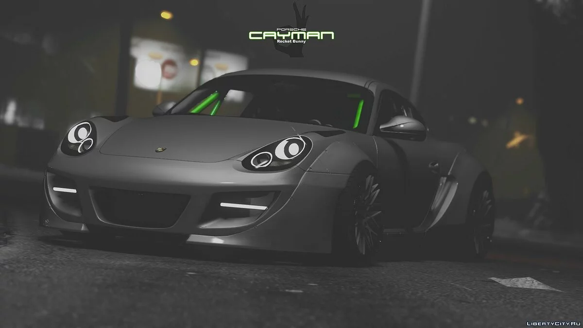 保时捷 Cayman Rocketbunny [替换] 0.5 / GTA 5