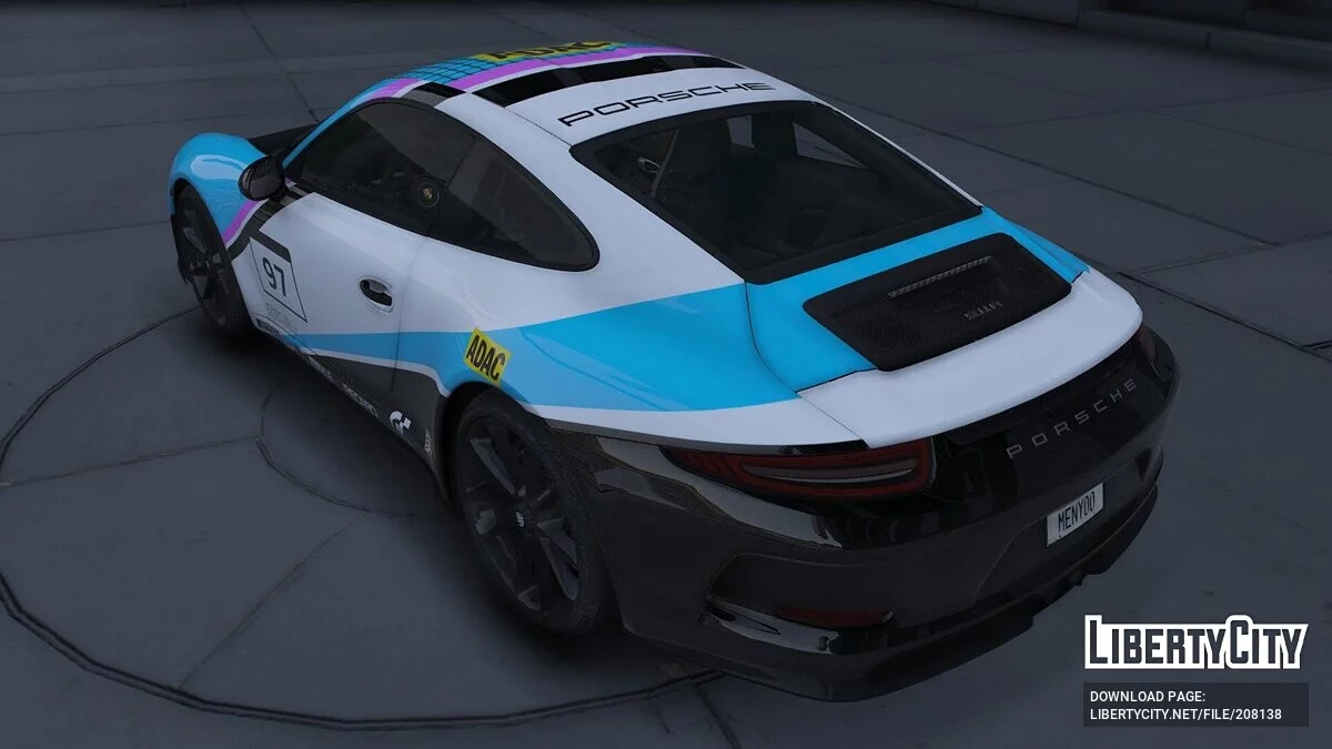 Porsche 911 R GT3 Modern Racing Design / GTA 5