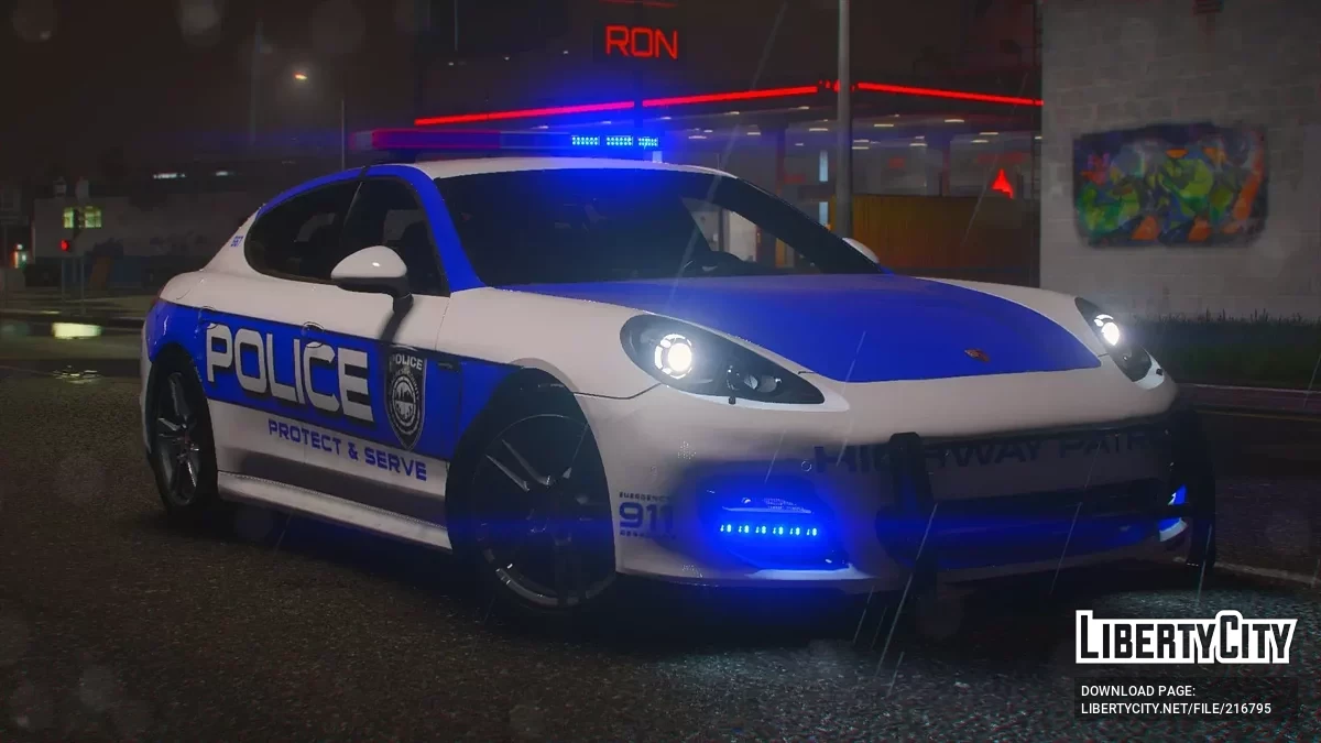 2010 Porsche Panamera Turbo SCPD v1.0 / GTA 5