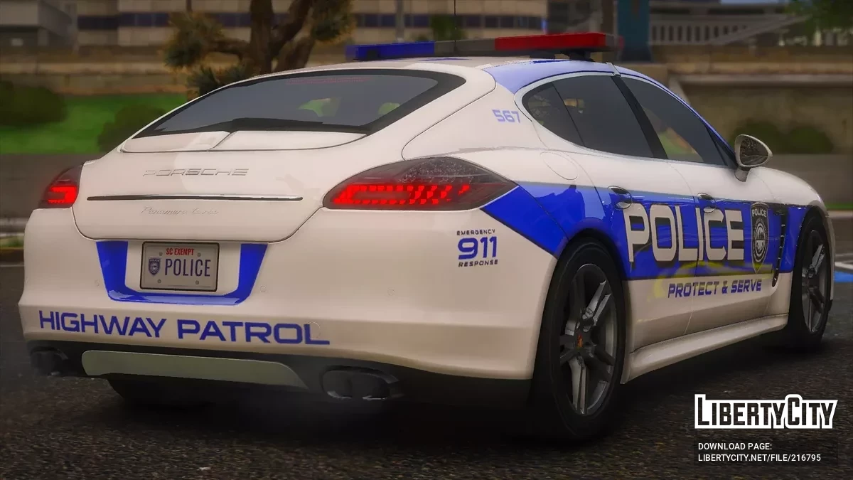 2010 Porsche Panamera Turbo SCPD v1.0 / GTA 5