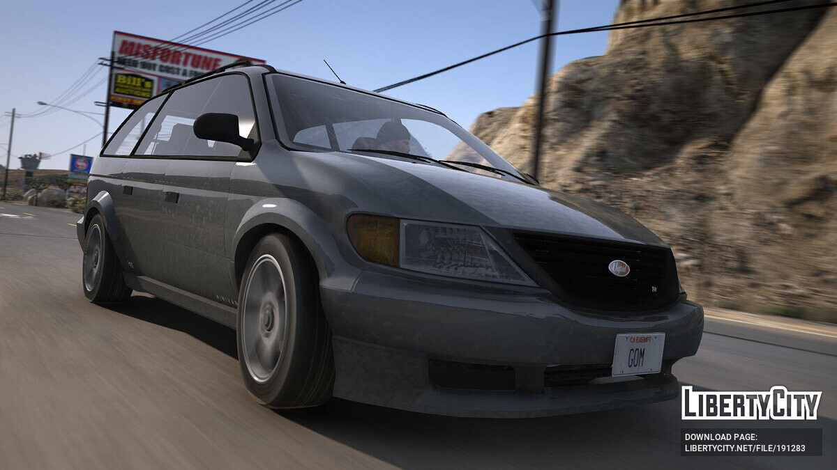 Завантажити Improved Vapid Minivan v1.0 для GTA 5