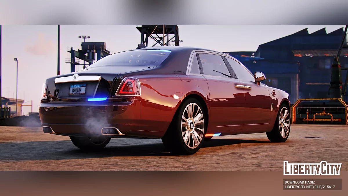 Rolls Royce Ghost EWB Police Modern Lights / GTA 5