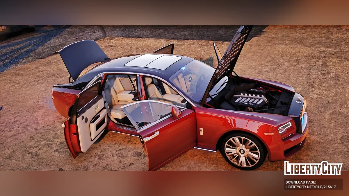 Rolls Royce Ghost EWB Police Modern Lights / GTA 5