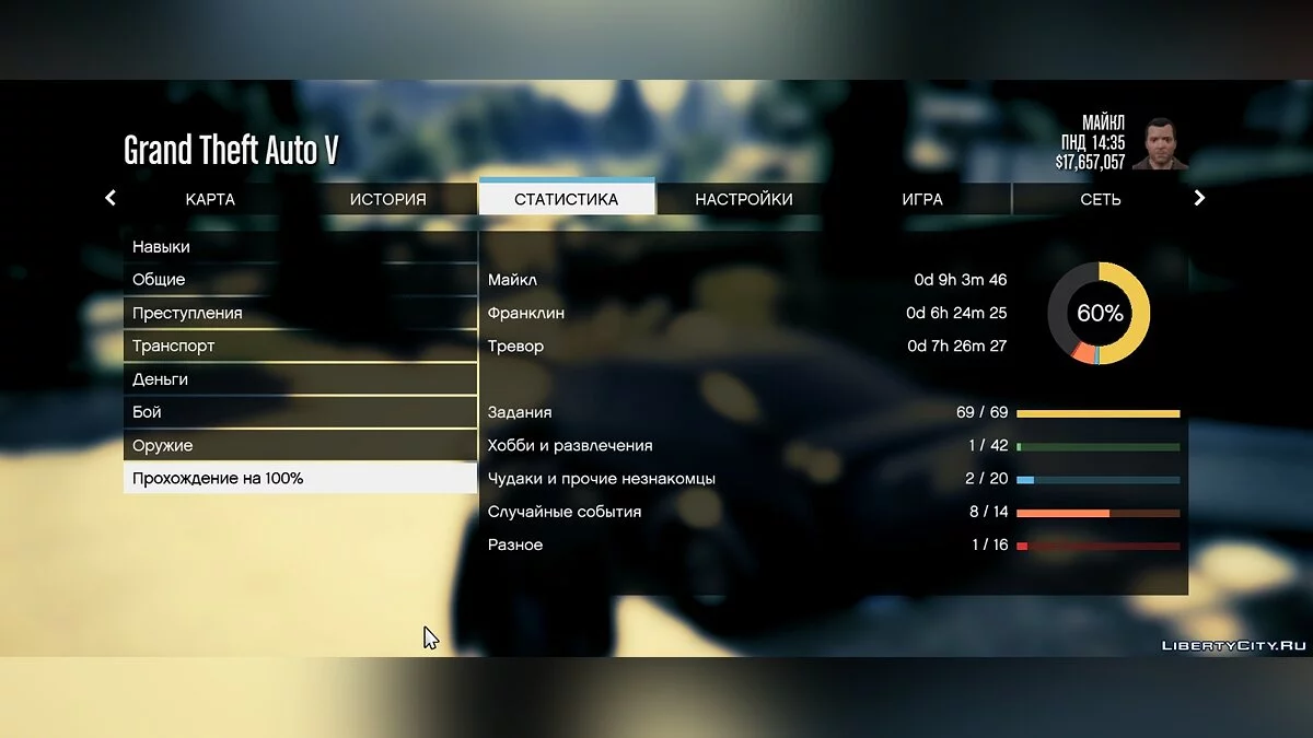 GTA 5 Save 60% (Licensed) (All Main Characters Alive) / GTA 5