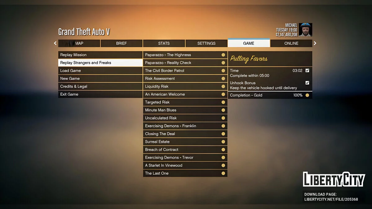100% Complete Save Game File / GTA 5