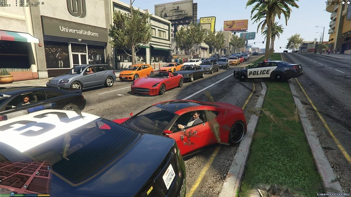 More pedestrians and traffic V5 / GTA 5