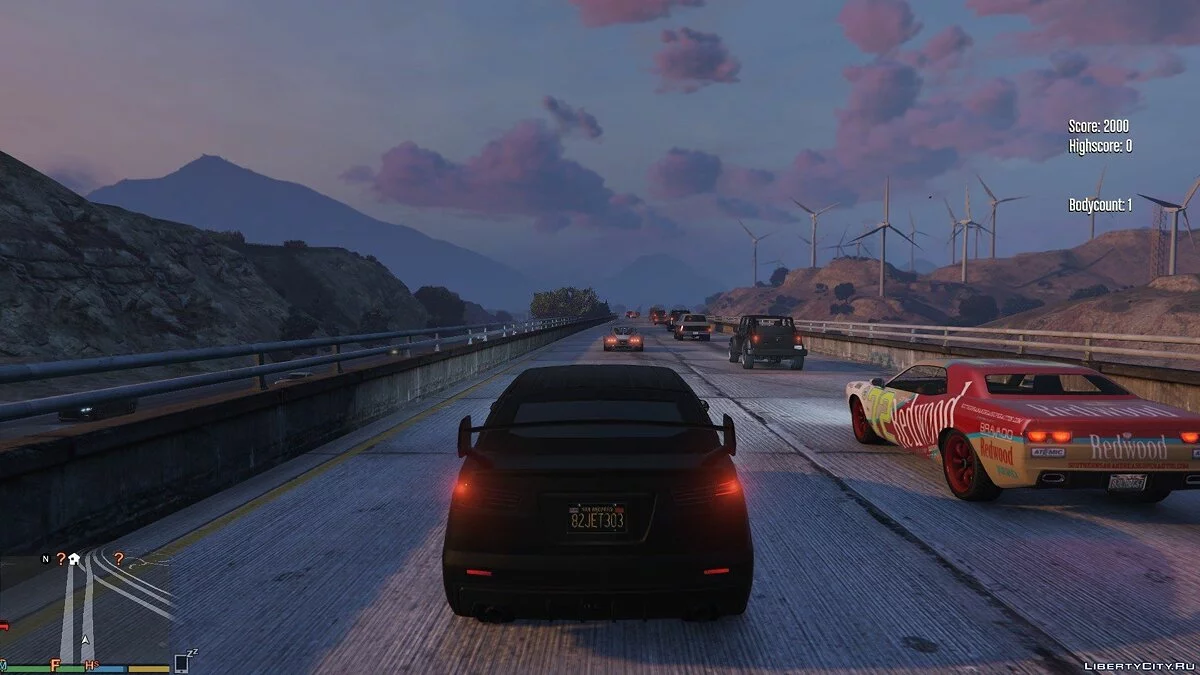 Cars Spawn Naturally In Traffic 1.8 / GTA 5