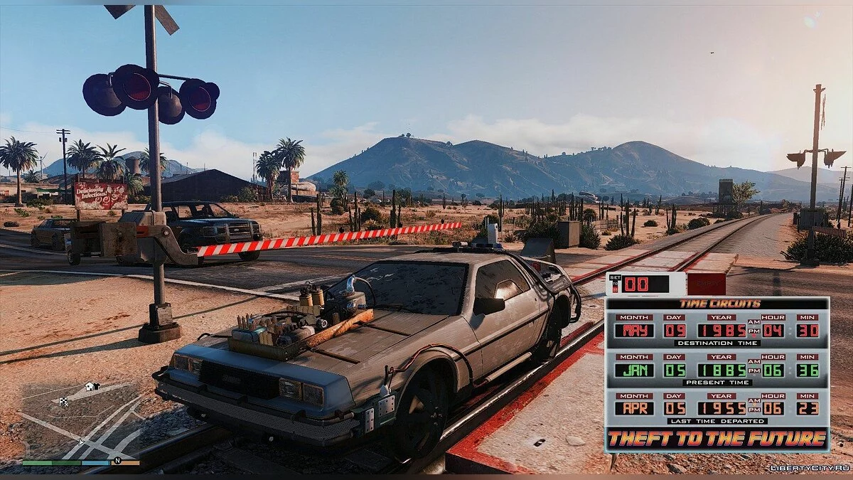 Мод Часові Циркули Назад у Майбутнє 0.7.1 / GTA 5
