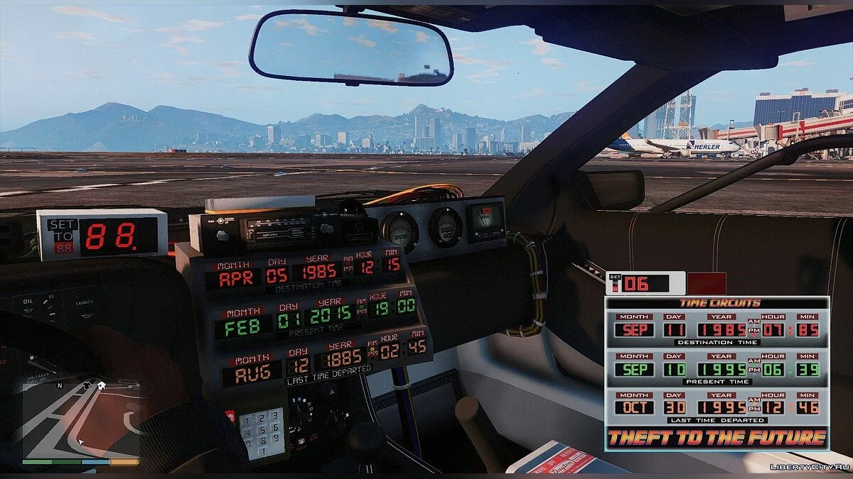 Мод Часові Циркули Назад у Майбутнє 0.7.1 / GTA 5