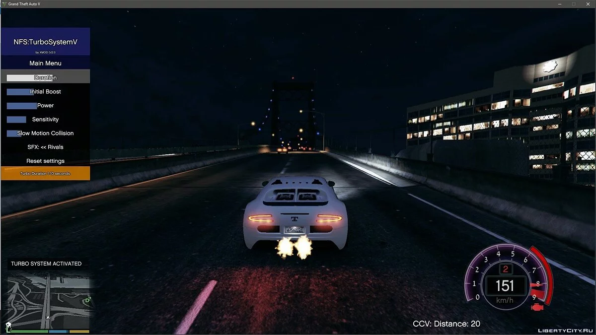TurboSystemV (Ультра Нітро) 2.1.5 / GTA 5