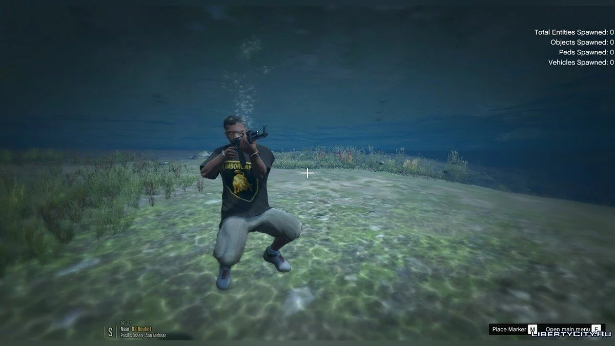 Weapons Underwater 1.1 / GTA 5