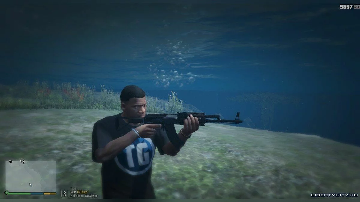 Weapons Underwater 1.1 / GTA 5