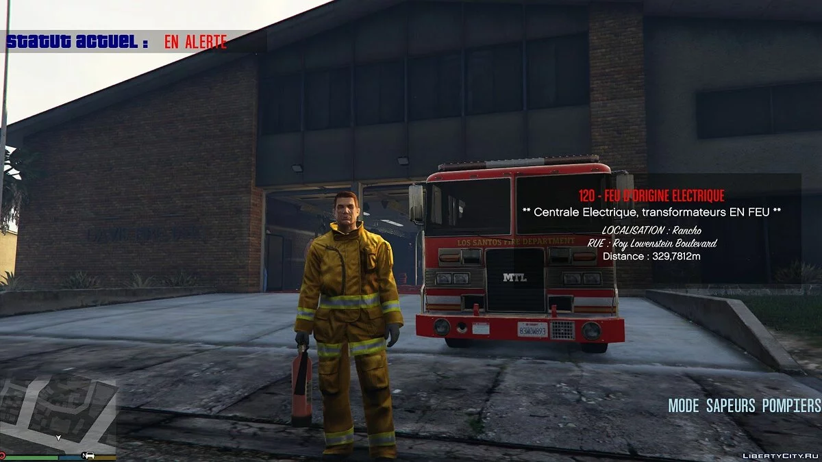 Firefighter Mod (Firefighters Mode) 2.5A / GTA 5