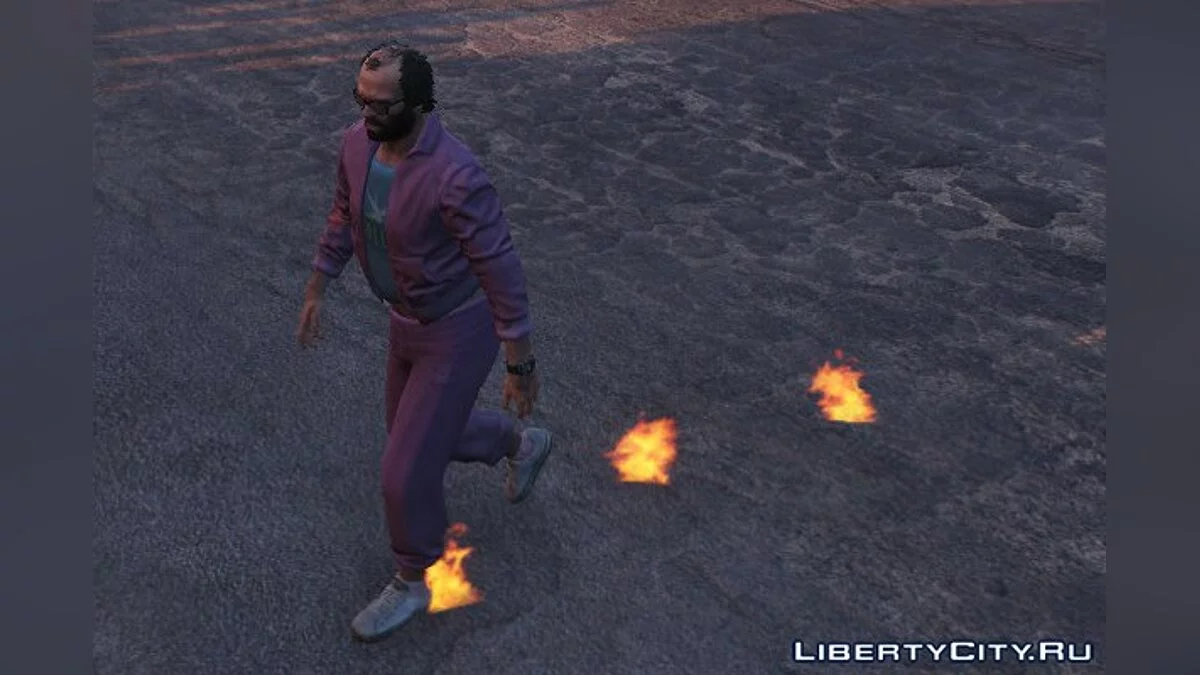 Pegadas Flamejantes 1.0 / GTA 5