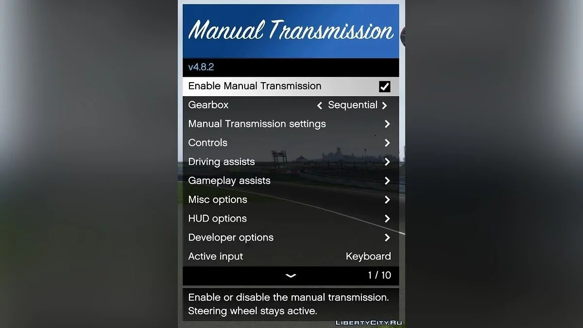Transmisión Manual v5.6.1 / GTA 5