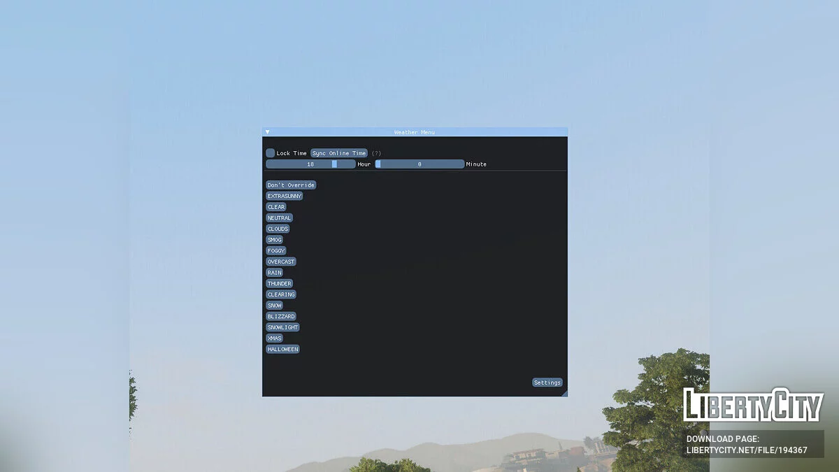 Menu Météo (ASI) / GTA 5