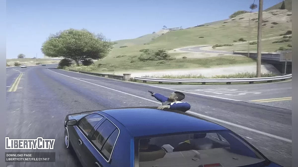 GTA IV Driveby Animation v1.0 / جي تي أي 5