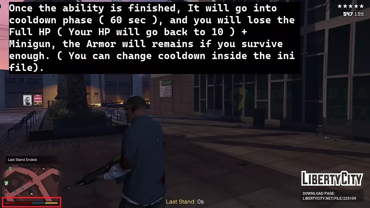 Last Stand Mode – Health & Armor Boost on Low HP / GTA 5