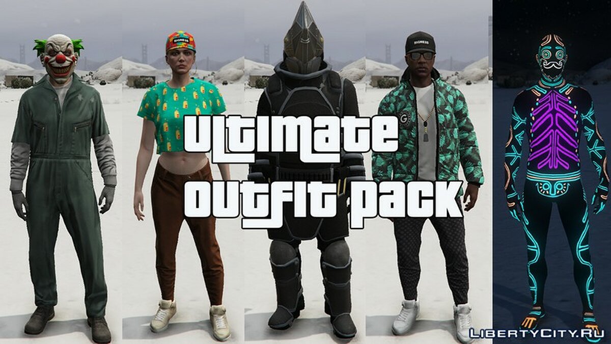 Download Ultimate Outfit Pack [Menyoo] 1.4 for GTA 5