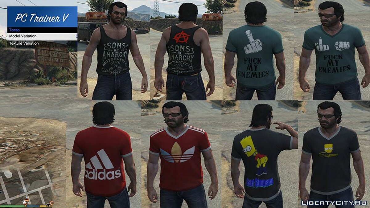 Download Pack of various clothes for Trevor for GTA 5