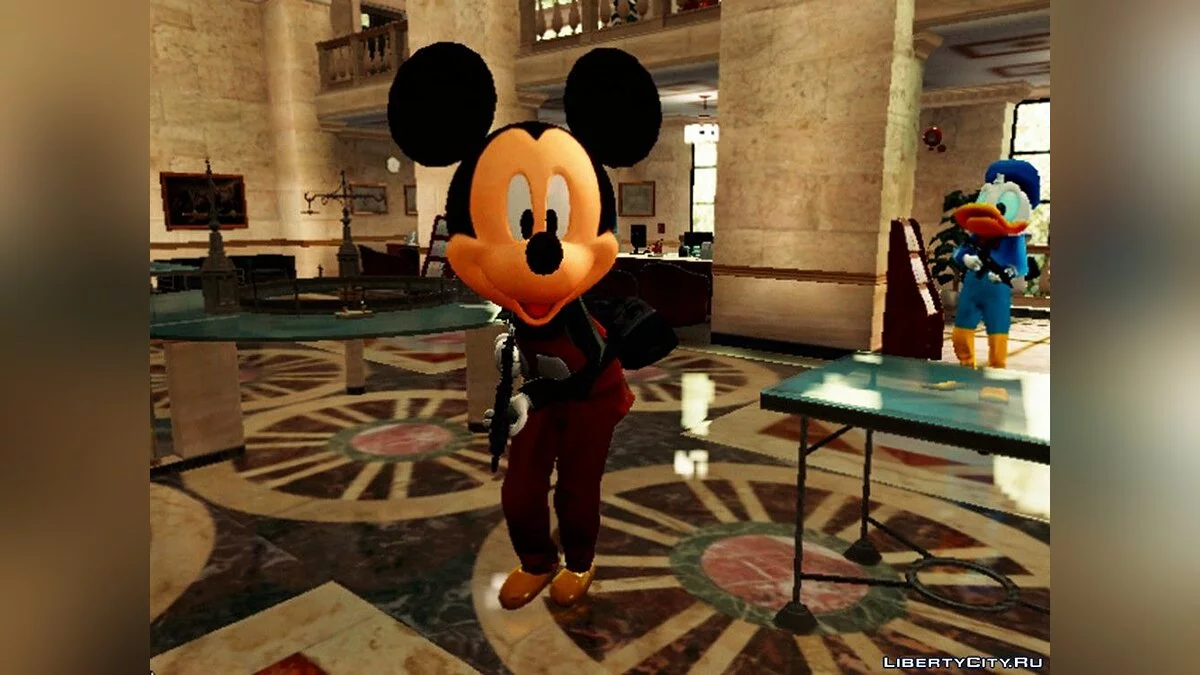 Conjunto de ropa y máscaras de Donald Duck, Goofy y Mickey Mouse para los protagonistas del juego / GTA 5