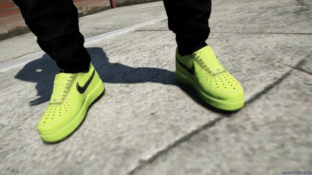 AF1 Volt (verde neón) + DuRag neón / GTA 5