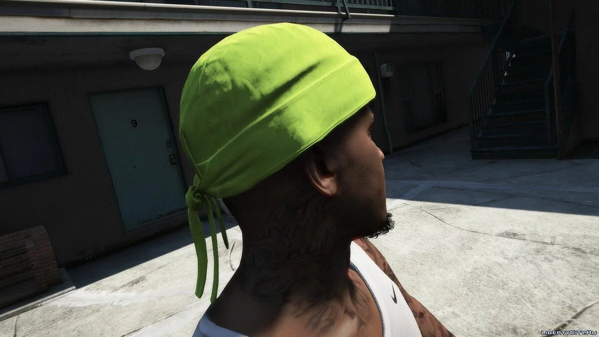 AF1 Volt (verde neón) + DuRag neón / GTA 5