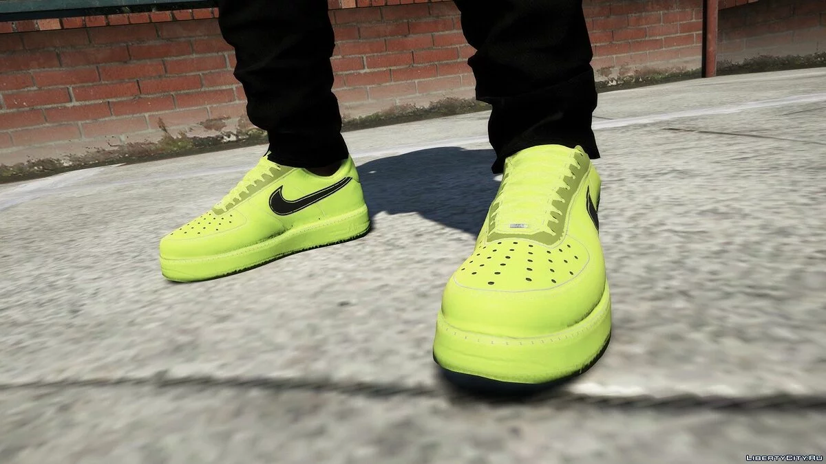 AF1 Volt (verde neón) + DuRag neón / GTA 5