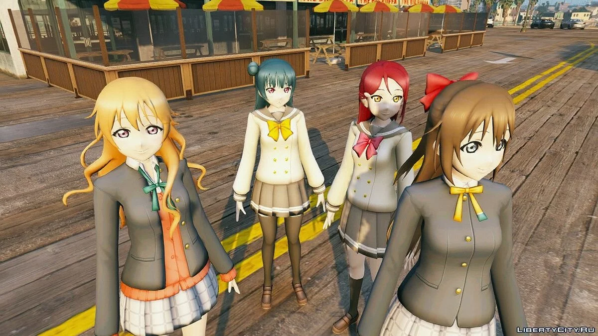 Colección de personajes del anime Love Live / GTA 5