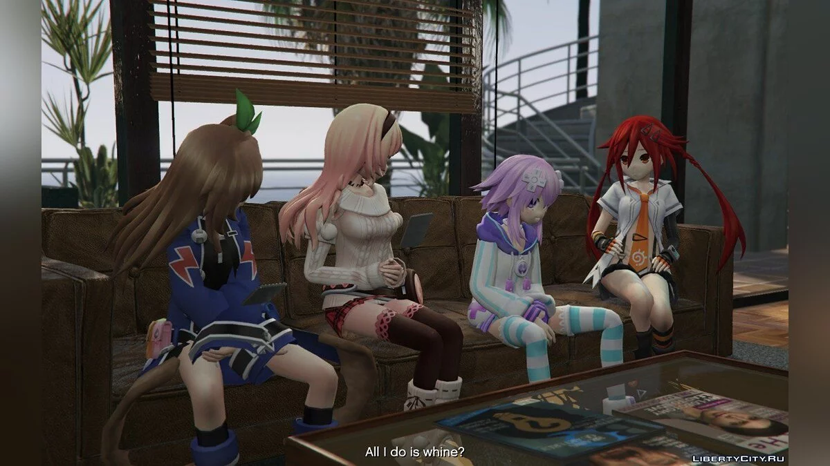 Дівчата з аніме Hyperdimension Neptunia / GTA 5