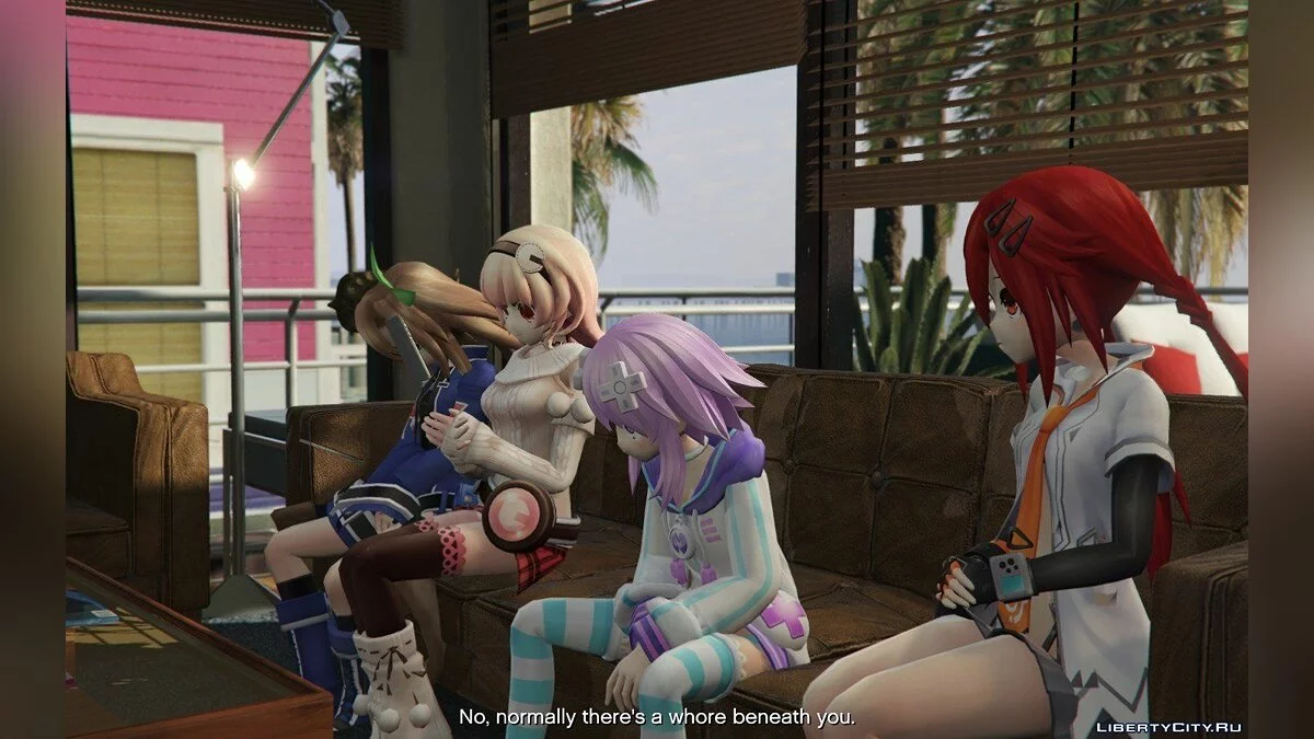 Дівчата з аніме Hyperdimension Neptunia / GTA 5