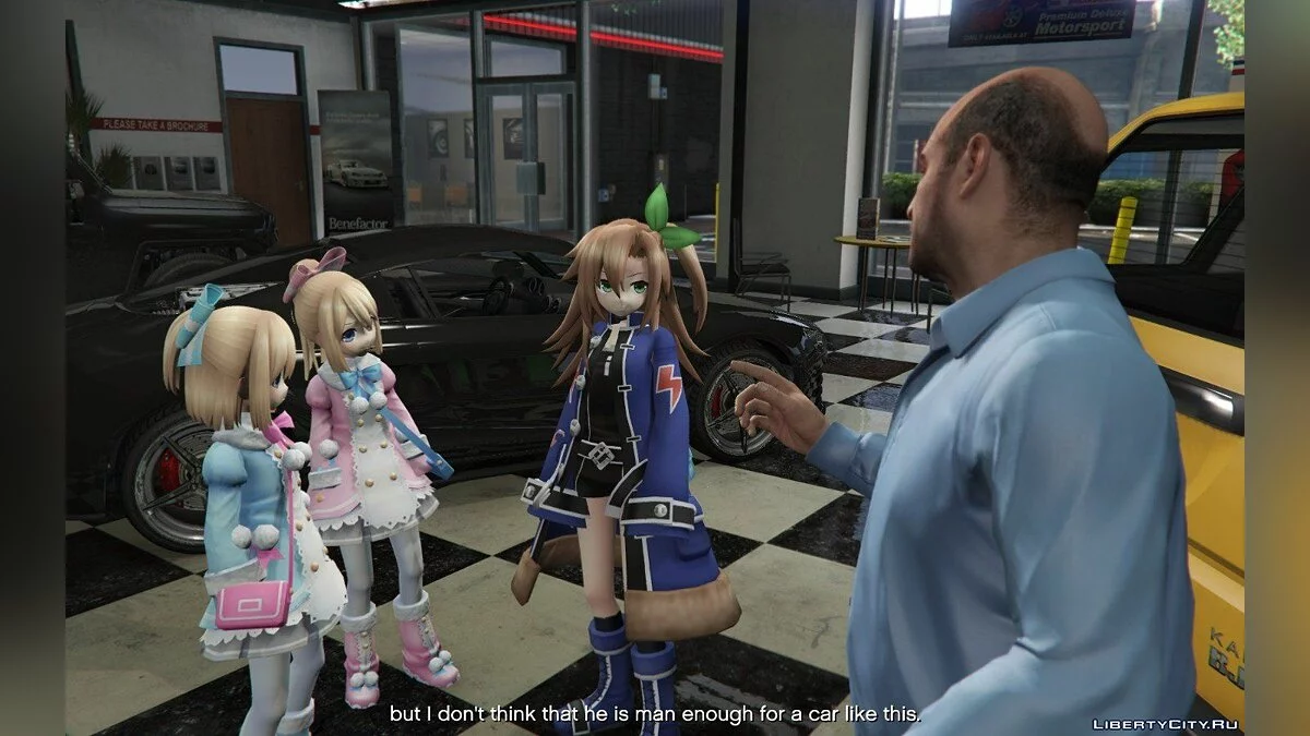 Дівчата з аніме Hyperdimension Neptunia / GTA 5