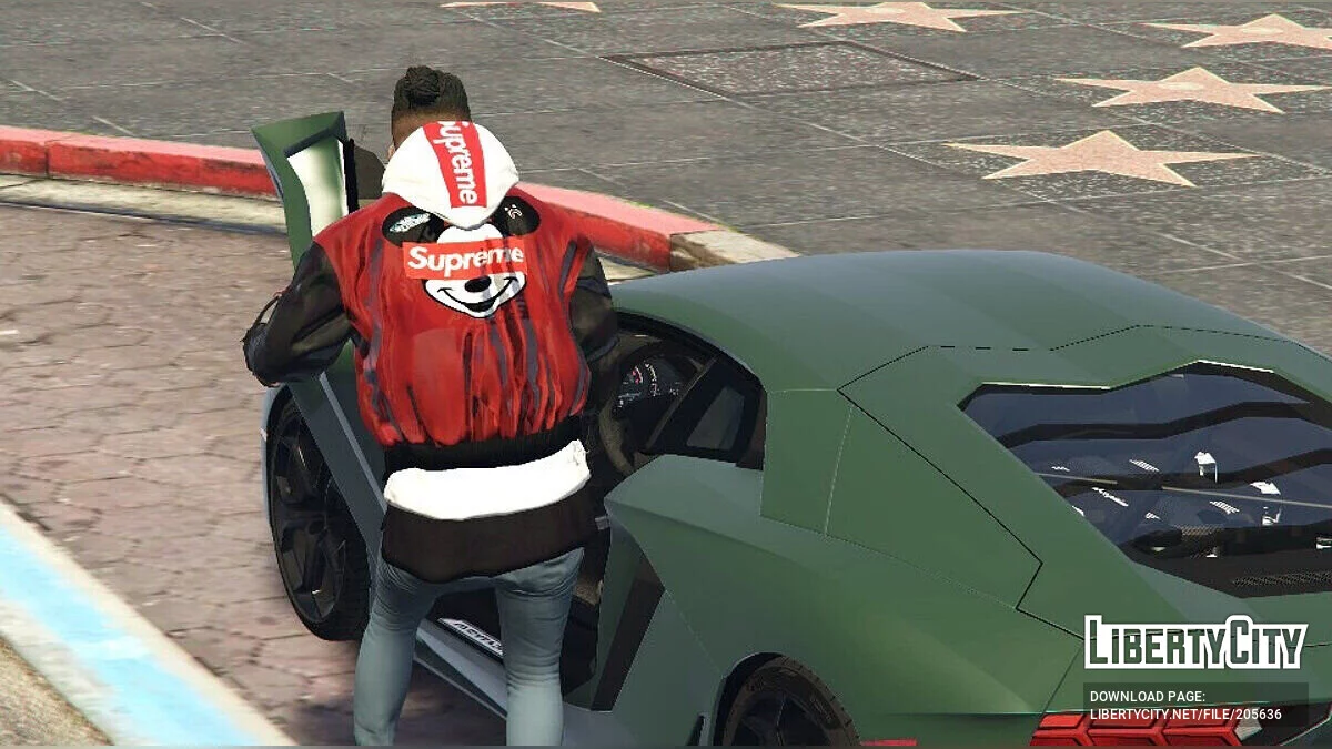 Shoes and Hoodie Mickey Mouse Supreme / GTA 5