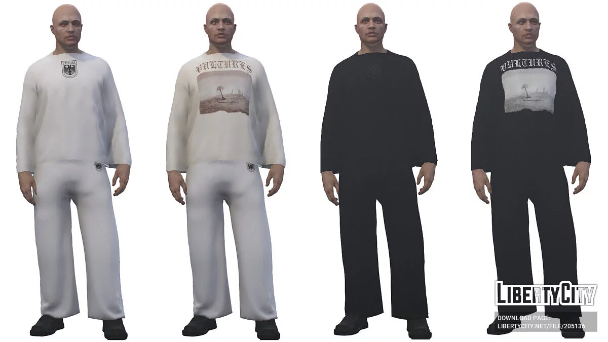 YZY Vultures Merch Pack [MP MALE] / GTA 5