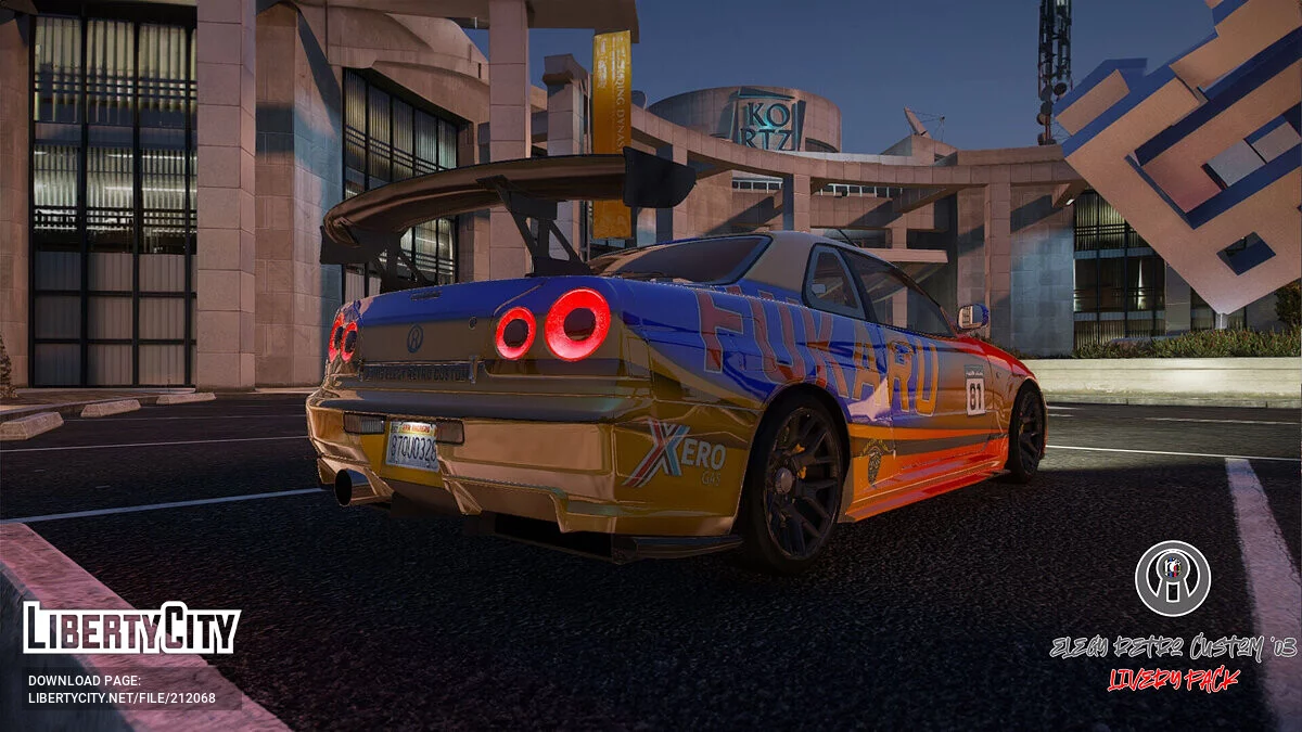 Elegy Retro Custom 2003 Livery Pack v1.1 / GTA 5