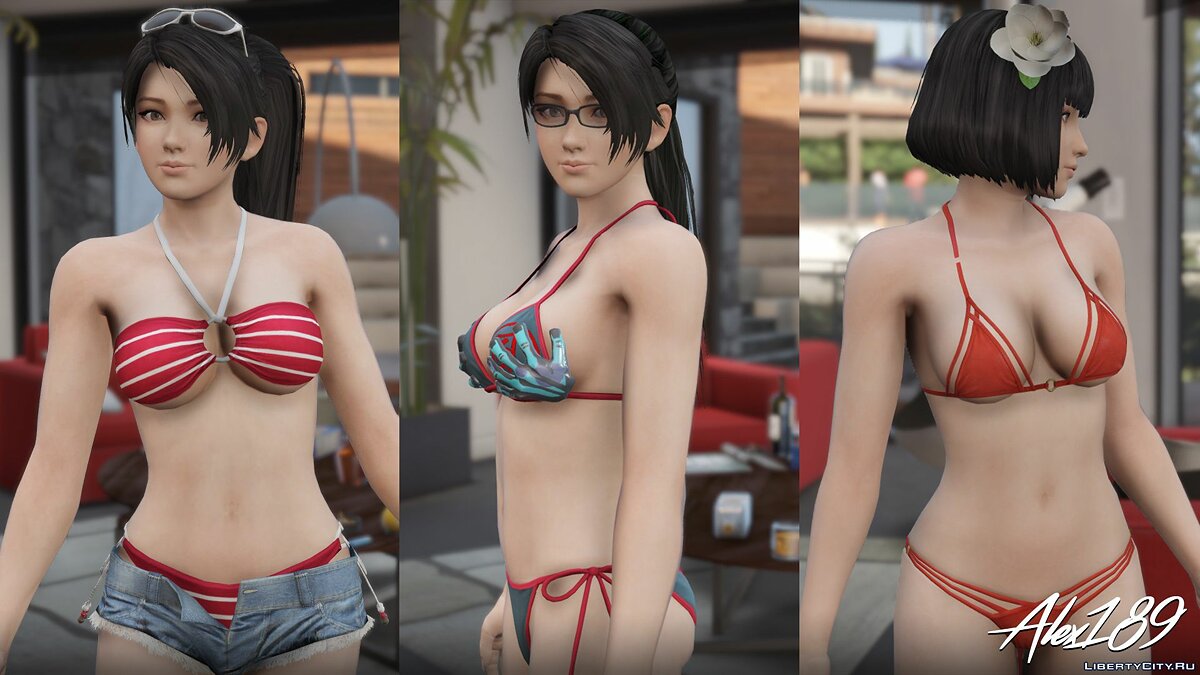 Momiji Dead Or Alive 5 Bikini Pack [Add-On Ped | Replace] v1.0 для GTA 5 - Картинка #3
