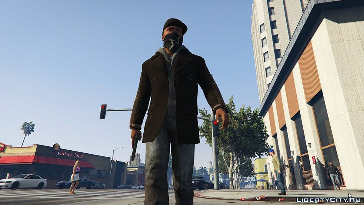 Download Aiden Pearce's outfit from Watch Dogs for GTA 5