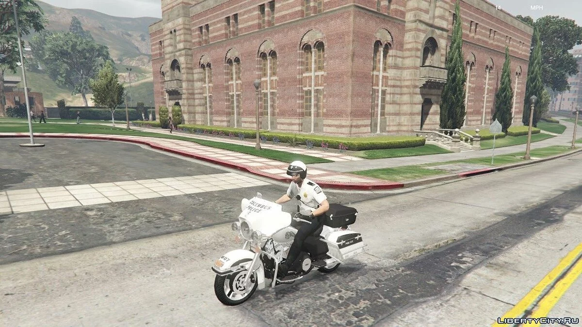 Seragam dan Tekstur Unit Motor Polisi Columbus 1.0 - Seragam Polisi Pengendara Motor / GTA 5