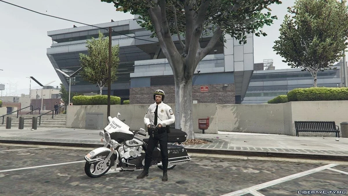 Seragam dan Tekstur Unit Motor Polisi Columbus 1.0 - Seragam Polisi Pengendara Motor / GTA 5
