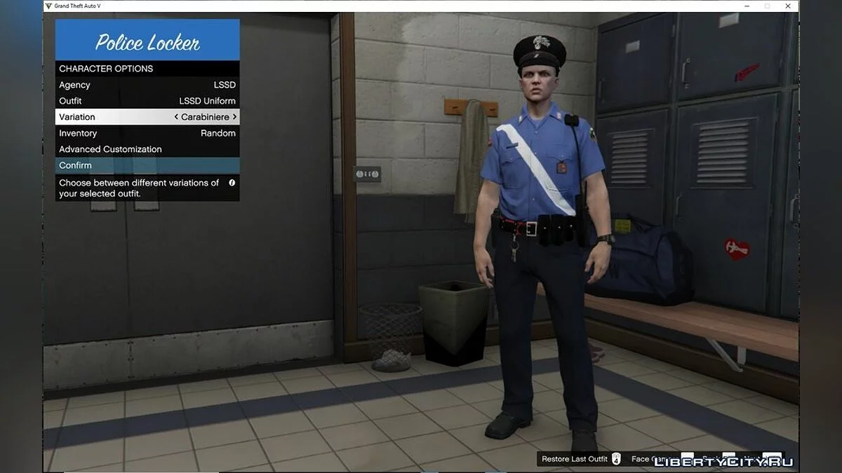 Uniforme de policías italianos / GTA 5