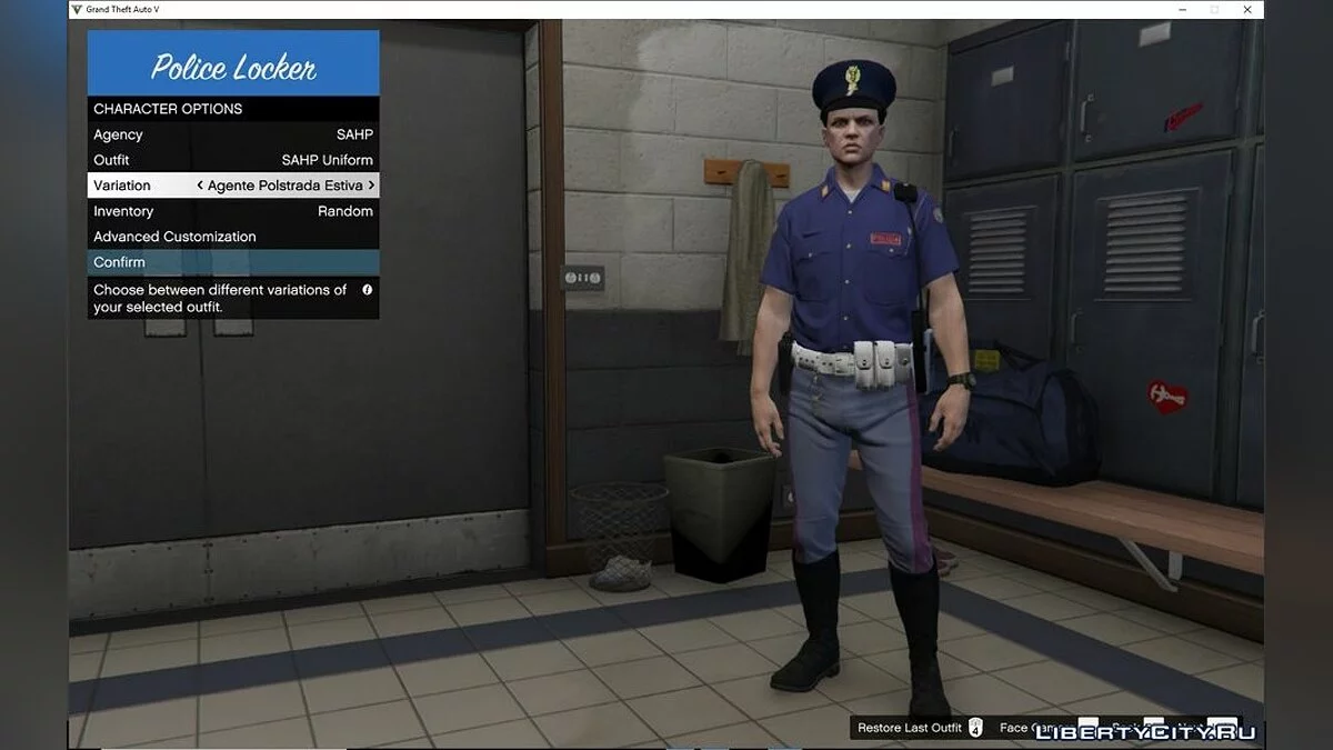 Uniforme de policías italianos / GTA 5