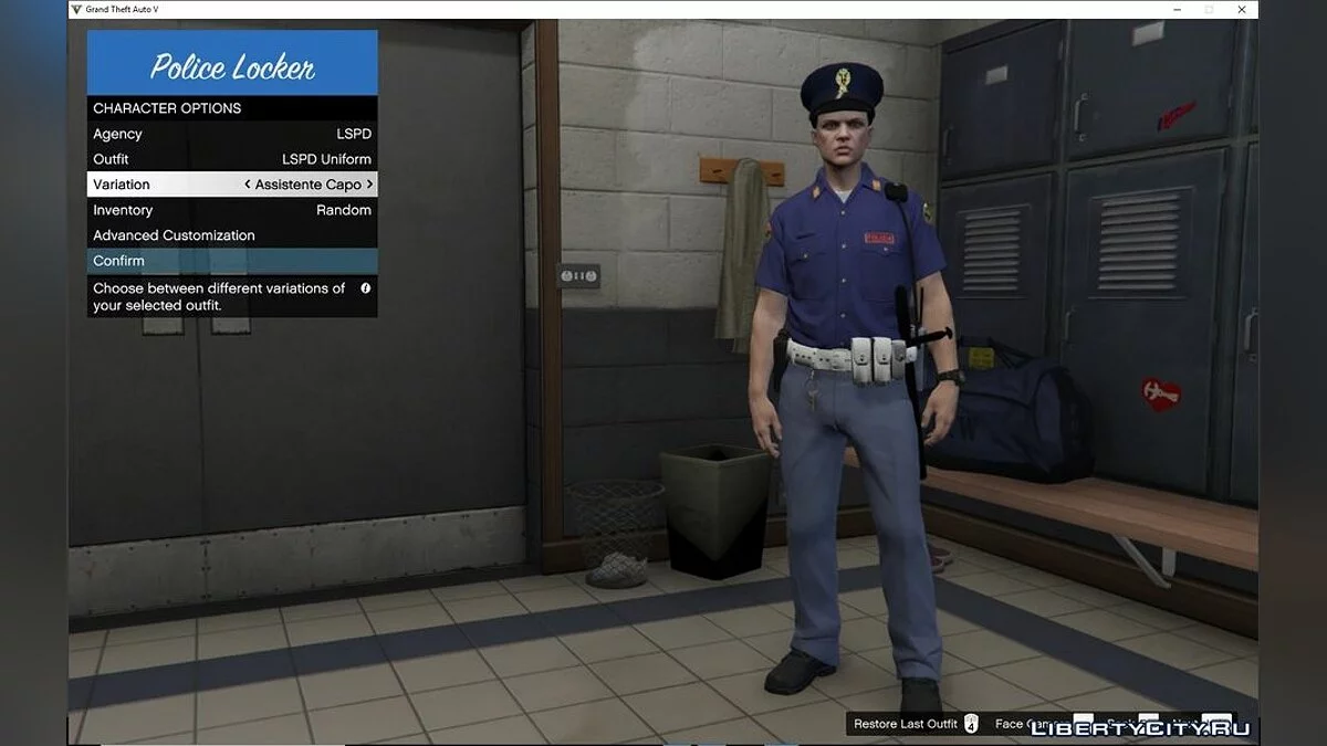 Uniforme de policías italianos / GTA 5