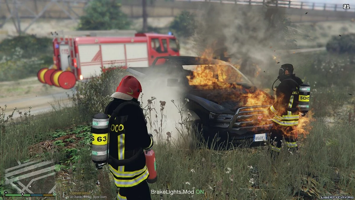 Feuerwehrleute der Vigili del Fuoco / GTA 5