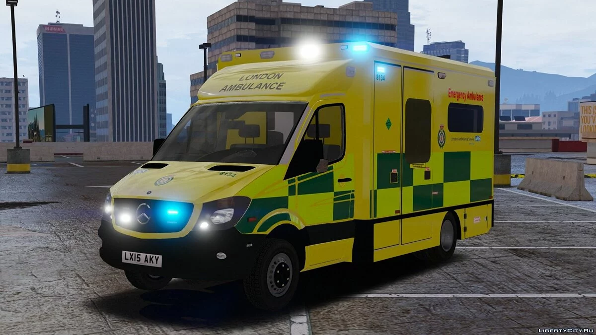Ambulância de Londres 2015 [ELS] 1.0 / GTA 5