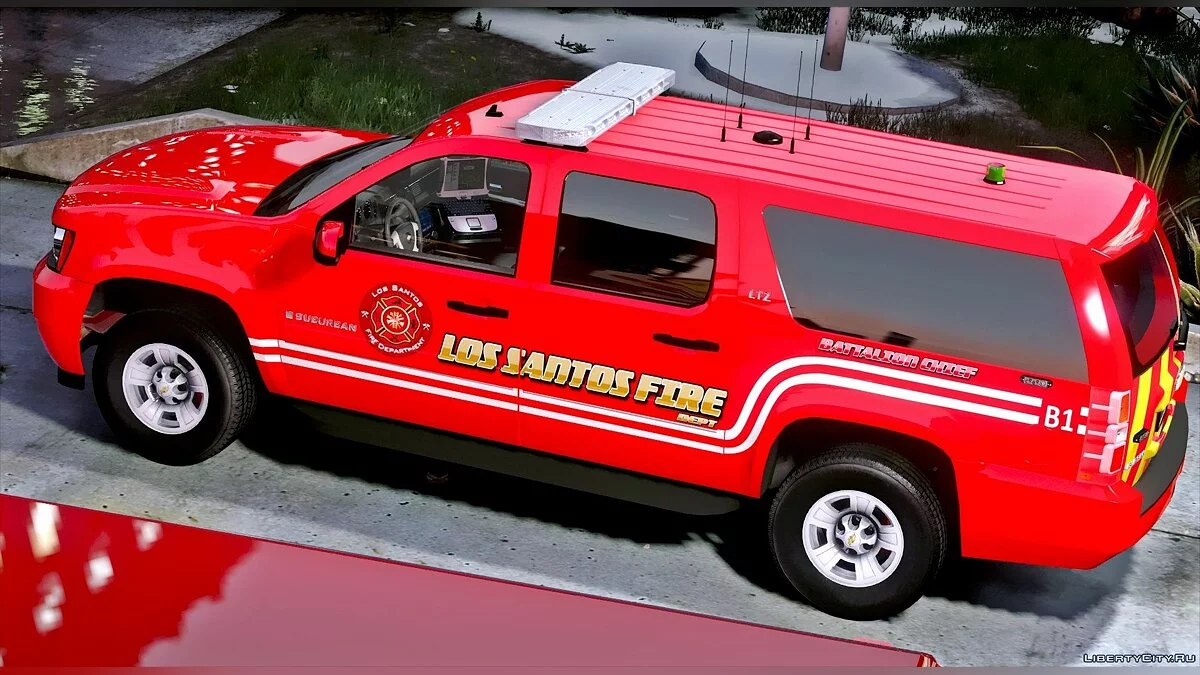 Los Santos Feuerwehr Chevrolet Suburban [ELS] / GTA 5