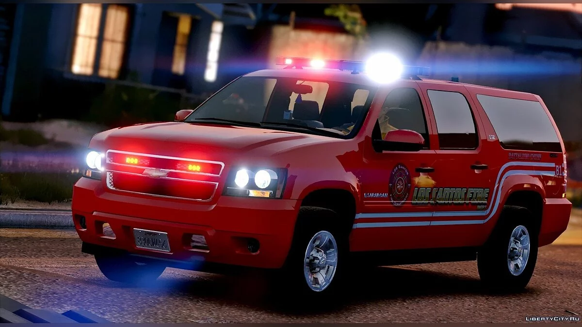 Los Santos Feuerwehr Chevrolet Suburban [ELS] / GTA 5
