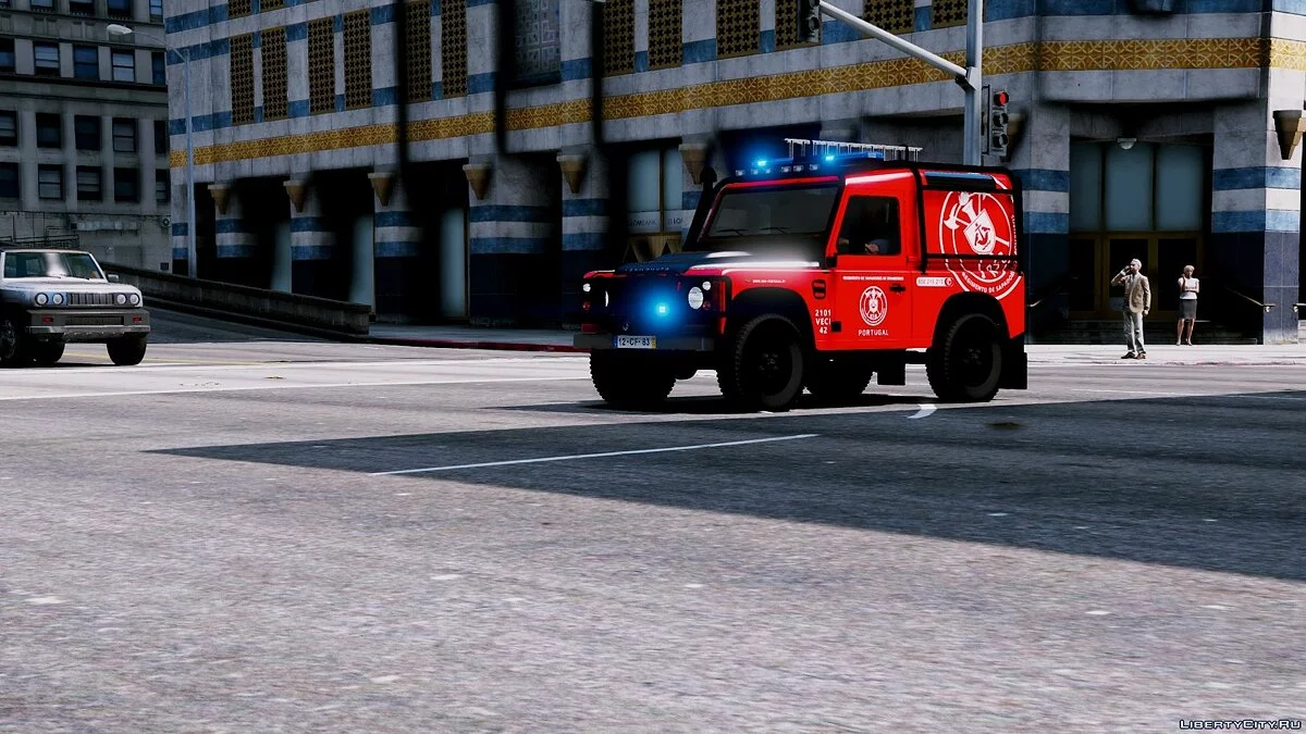 Regimento de Bombeiros Português - VECI - Land Rover Defender [Adição] 1.0 / GTA 5
